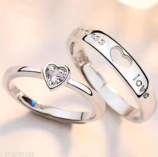 Couple Rings Men Women Fashion JewelleryRing Silver Couple Ring