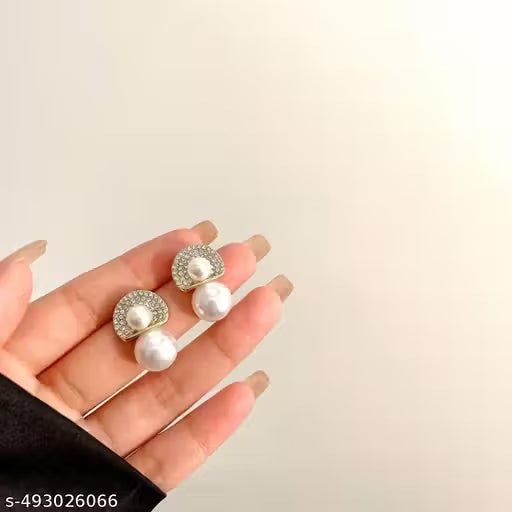 Perky Pearl Minimal Earrings