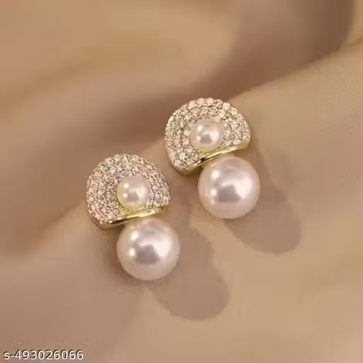 Perky Pearl Minimal Earrings