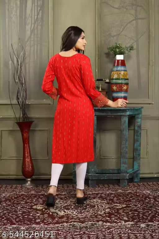 Elegant red kurti