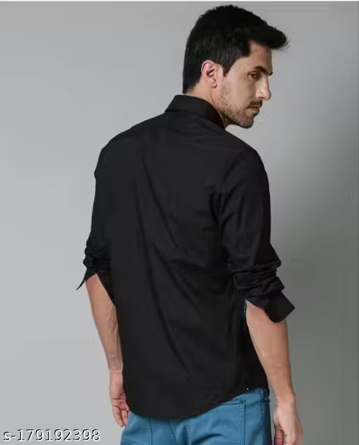 italian man men solid black shirt
