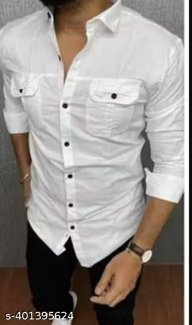 double pocket shirt for men
