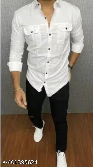 double pocket shirt for men