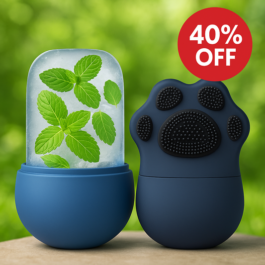 Buy 1 Get 1 Free - Face Ice Roller ( 55% OFF ) Skin Tightening, Puffiness Reduction & Glowing Skin Massager