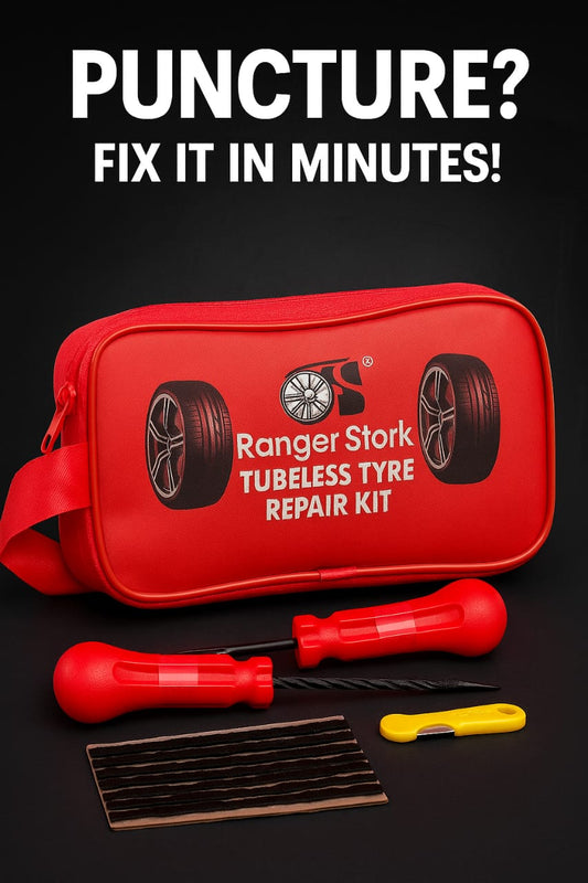 Heavy-Duty Tubeless Tyre Repair Kit – For Car, Bike & Scooter | Portable Puncture Repair Tool Set