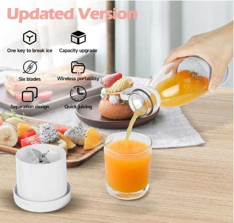 1L Portable Mini Juice Blender – 150W Powerful Personal Smoothie Maker