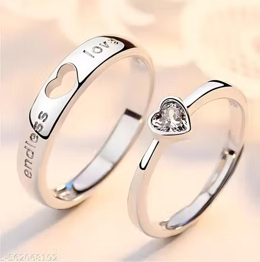 Couple Rings Men Women Fashion JewelleryRing Silver Couple Ring