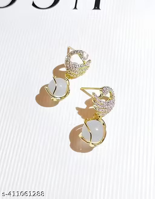 Miraclewood korean Design Earring For Girls & Women Korean Glorious