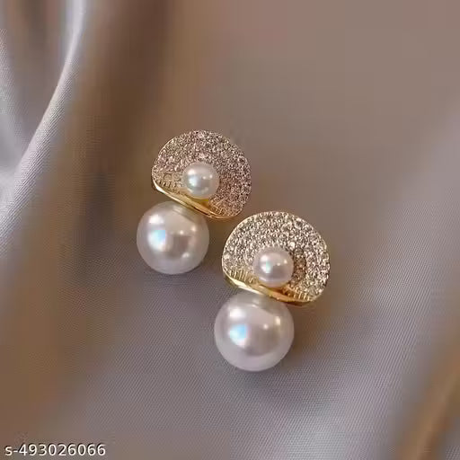 Perky Pearl Minimal Earrings