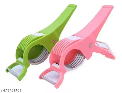 2-in-1 Multipurpose Kitchen Cutter & Peeler - Handy Vegetable Slicer for Effortless Chopping