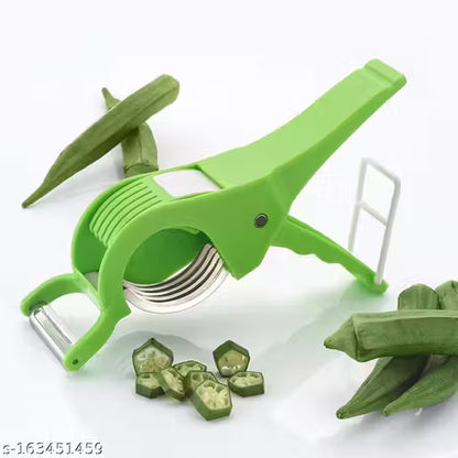 2-in-1 Multipurpose Kitchen Cutter & Peeler - Handy Vegetable Slicer for Effortless Chopping