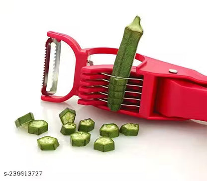 2-in-1 Multipurpose Kitchen Cutter & Peeler - Handy Vegetable Slicer for Effortless Chopping