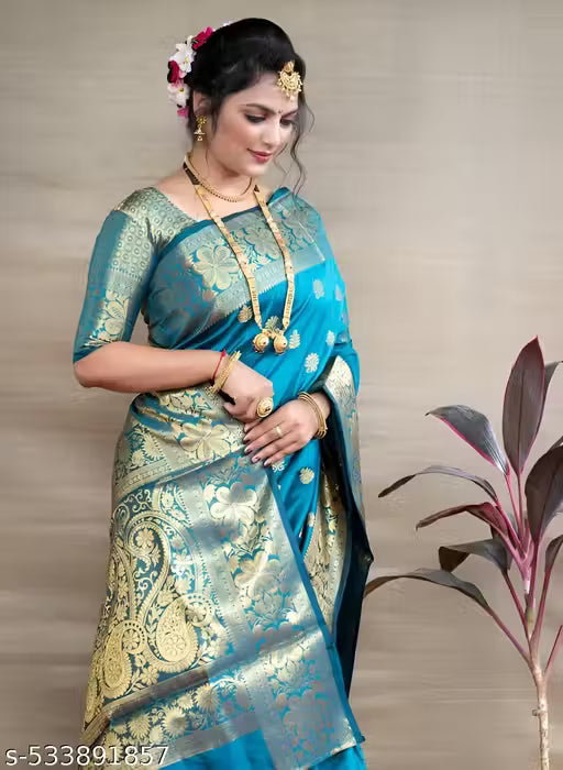 Paithani Silk Saree With Unstitched Blouse