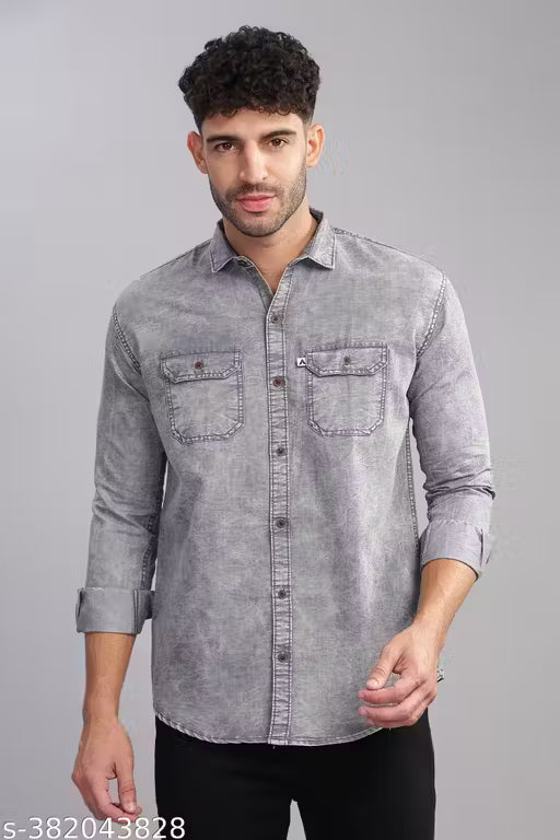AIDAN PAUL DENIM SHIRTS FOR MEN