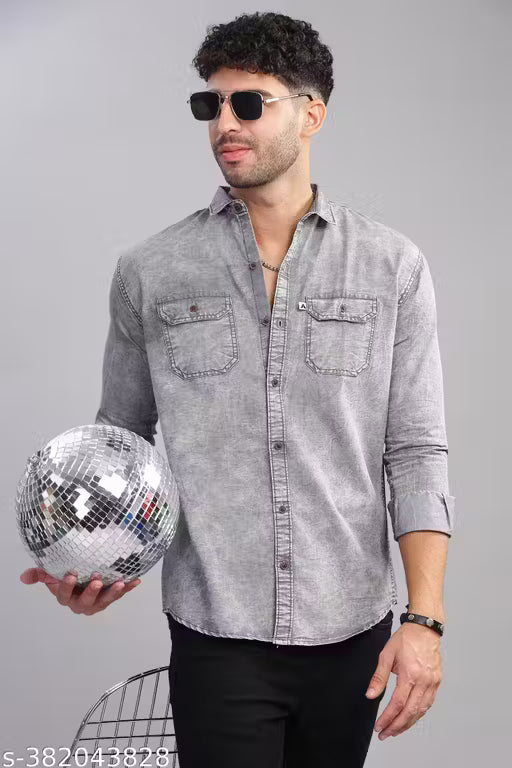 AIDAN PAUL DENIM SHIRTS FOR MEN