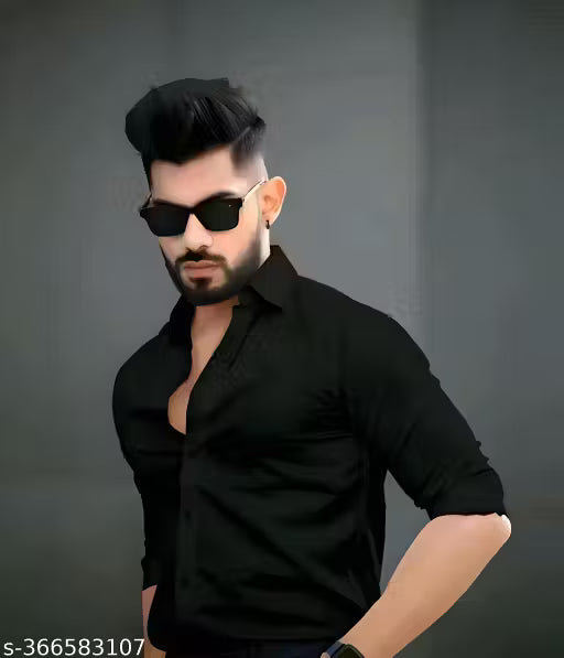 Plain shirt for mens || Mens black shirt || Mens Shirt || Black formal shirt for men