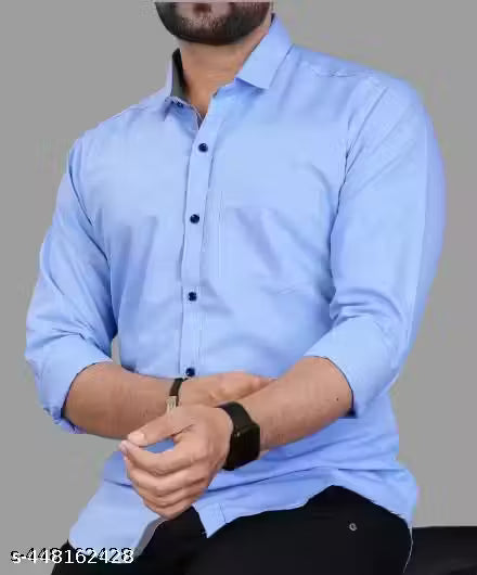 Men's Solid Regular Spread Collar Maroon Shirts