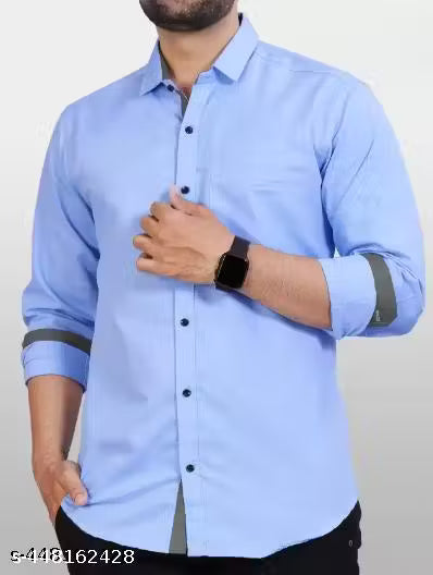 Men's Solid Regular Spread Collar Maroon Shirts