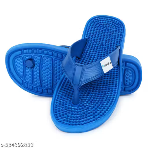 Aaska combo (pack of two 2 par) super soft dailyuse embossed chappal for mens & boys