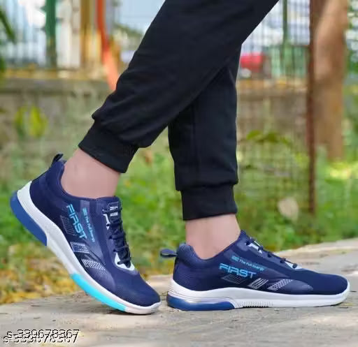 ITALIAN KICKS Running Sports Latest Stylish Casual Lace up lightweight black walking gym Casuals for Men