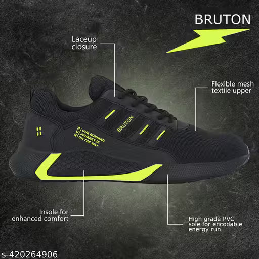 BRUTON Trendy & Stylish Running Shoes Sports Shoes For Men, shoes for mens stylish | 512